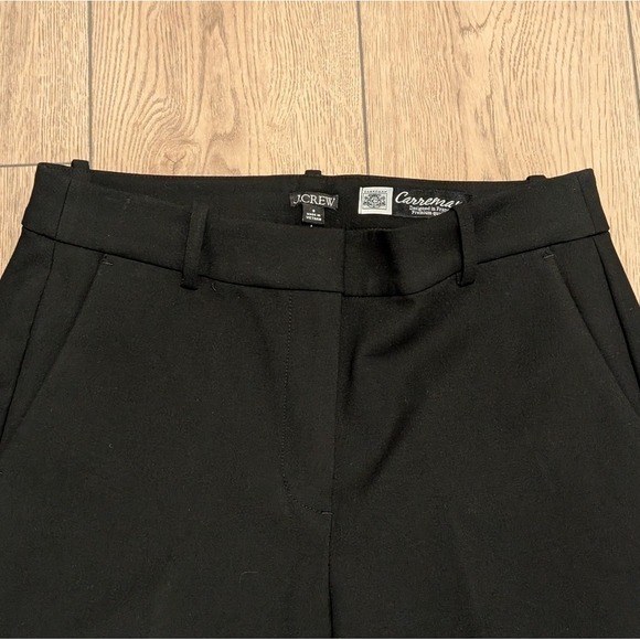 J. Crew NWT Carreman Classic Black Wide Leg Trouser Pants - Picture 2 of 7
